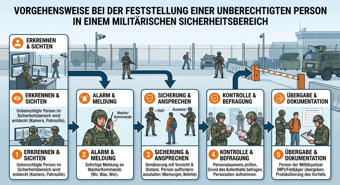 Schutz & Sicherheit: Unbefugte Person Militärbereich feststellen – einfach erklärt