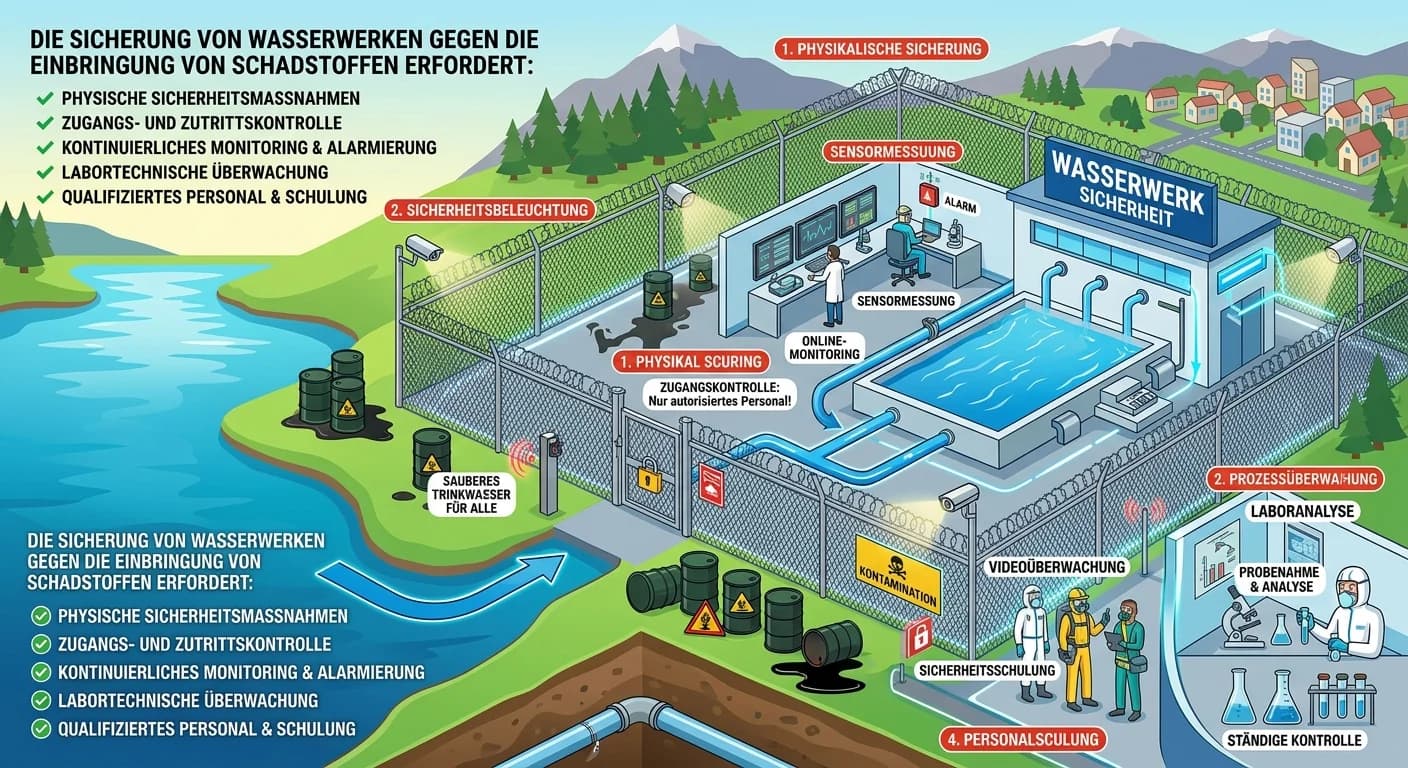 Schutz & Sicherheit: Wasserwerk-Sicherung gegen Schadstoffe – einfach erklärt