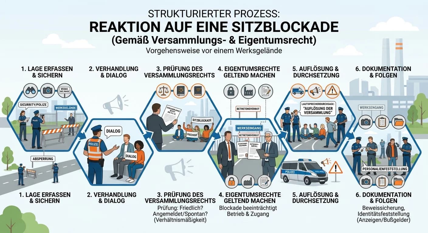 Schutz & Sicherheit: Wie reagiert man auf eine Sitzblockade vor e – einfach erklärt