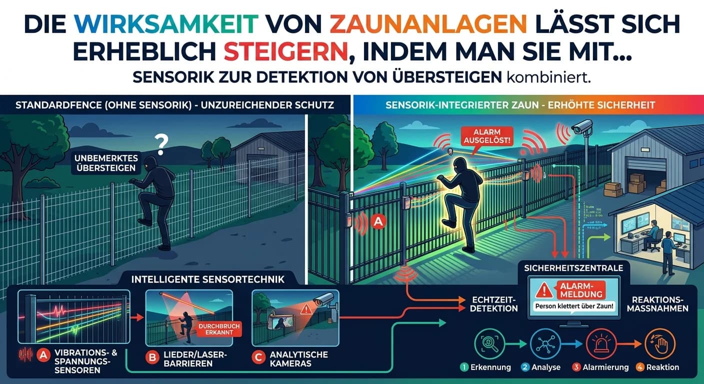 Schutz & Sicherheit: Zaunanlagen-Sensorik gegen Übersteigen – einfach erklärt