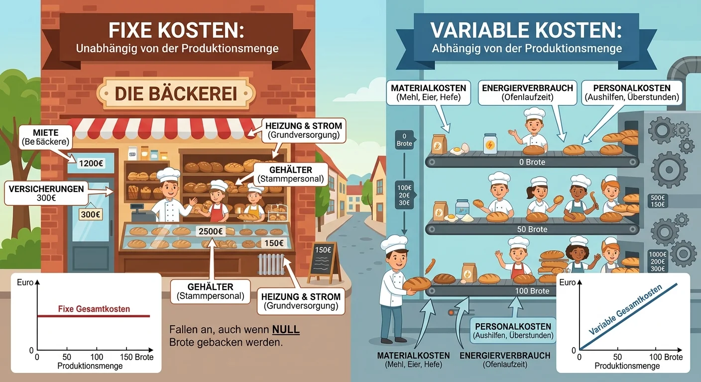 Büromanagement: Fixe und variable Kosten verstehen – einfach erklärt
