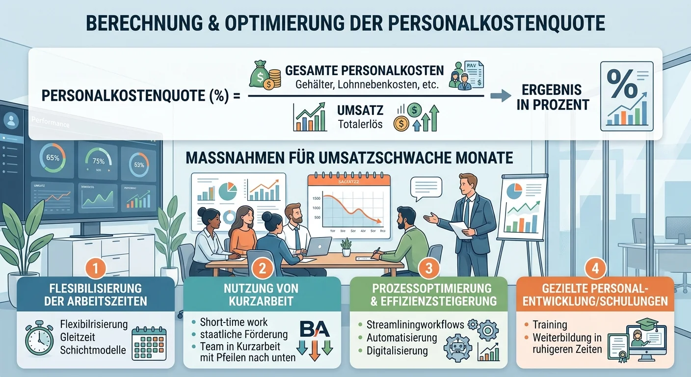 Hotelfach: Personalkostenquote berechnen und optimieren in umsatzschwachen Monaten – einfach erklärt