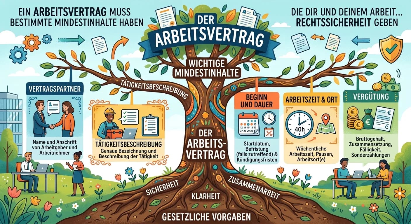 Industriekaufmann: Arbeitsvertrag Inhalte – einfach erklärt