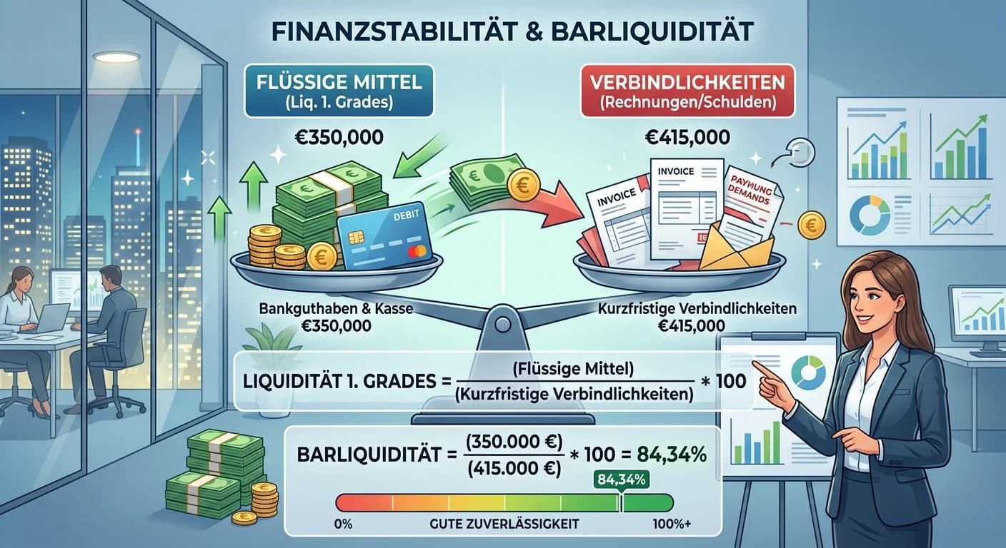 Dialogmarketing: Liquidität 1. Grades (Barliquidität) – einfach erklärt