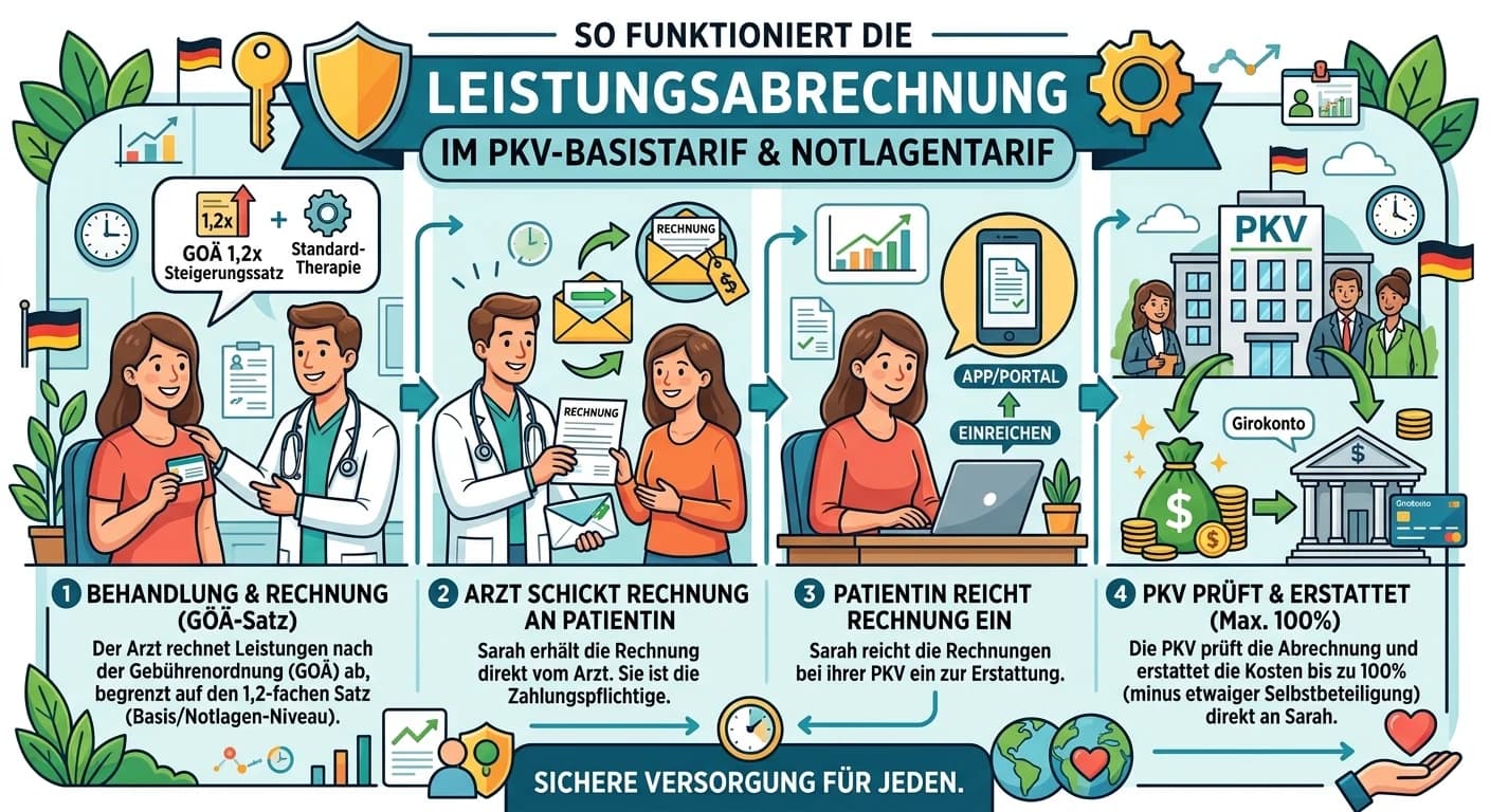 MFA: Abrechnung PKV Basistarif & Notlagentarif – einfach erklärt