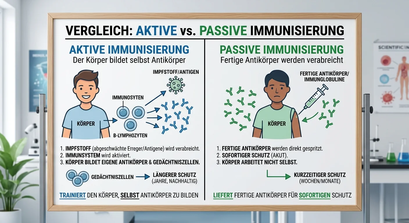 MFA: Aktive vs. passive Immunisierung – einfach erklärt