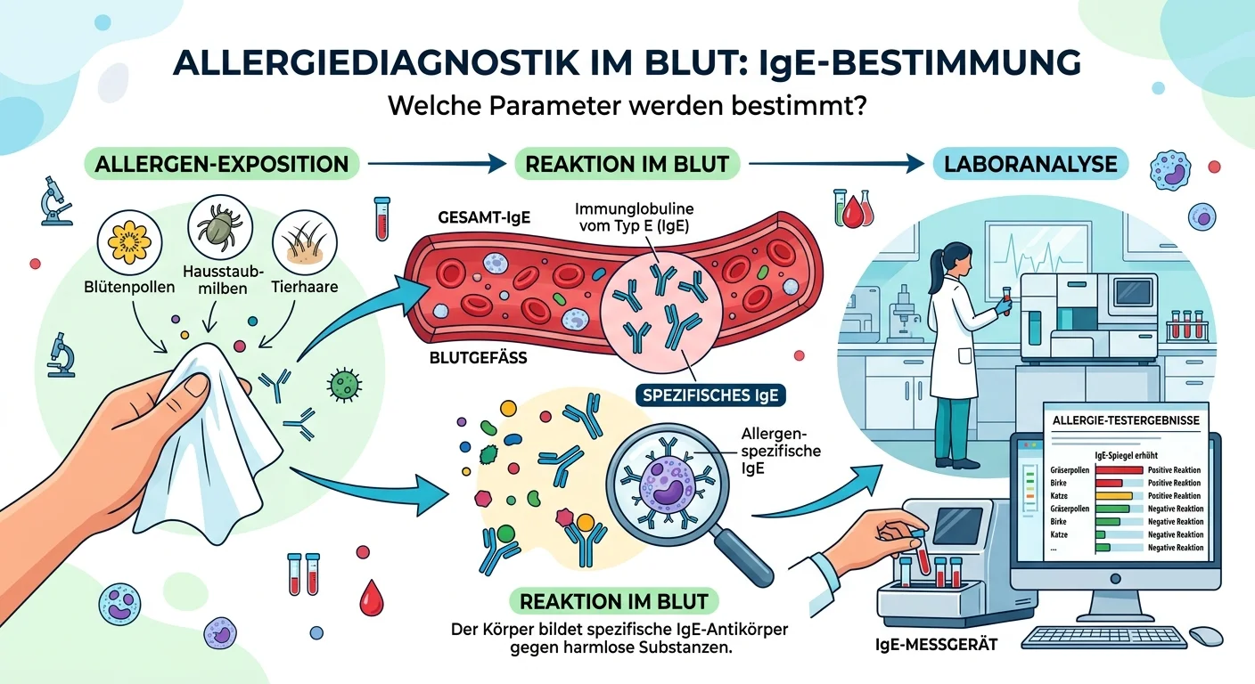 MFA: Allergiediagnostik Blut: IgE-Parameter bei Soforttyp-Allergien – einfach erklärt