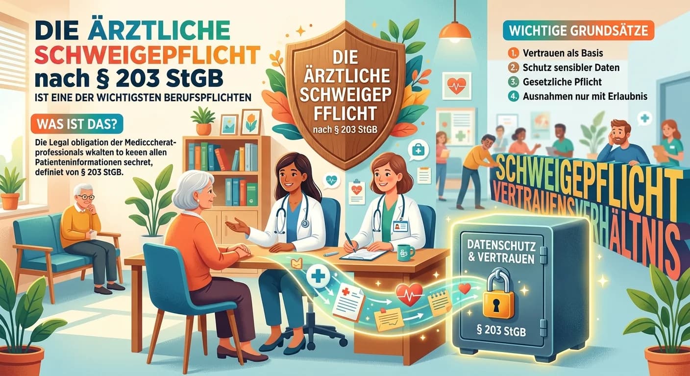 MFA: Ärztliche Schweigepflicht nach § 203 StGB für medizinische Fachangestellte – einfach erklärt