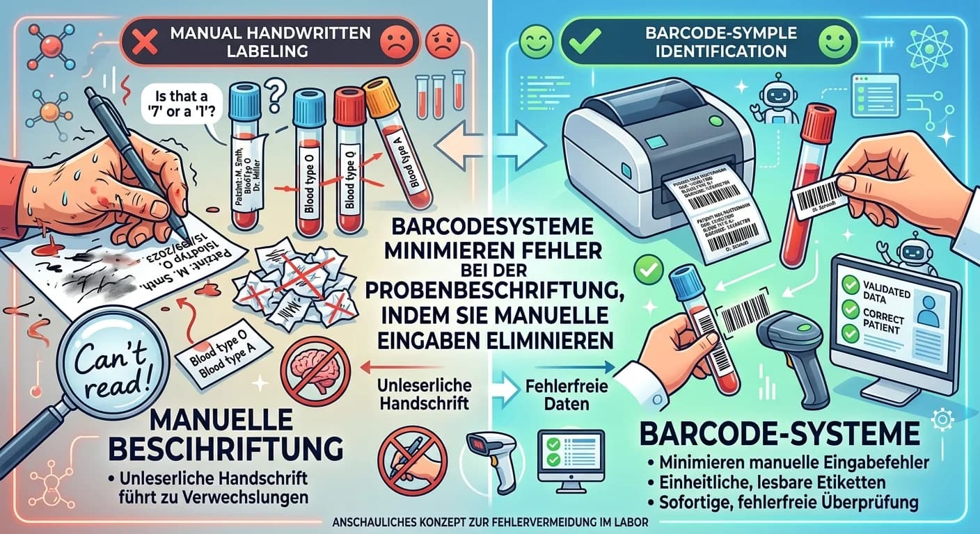 MFA: Barcodesysteme minimieren Fehler bei Probenbeschriftung – einfach erklärt
