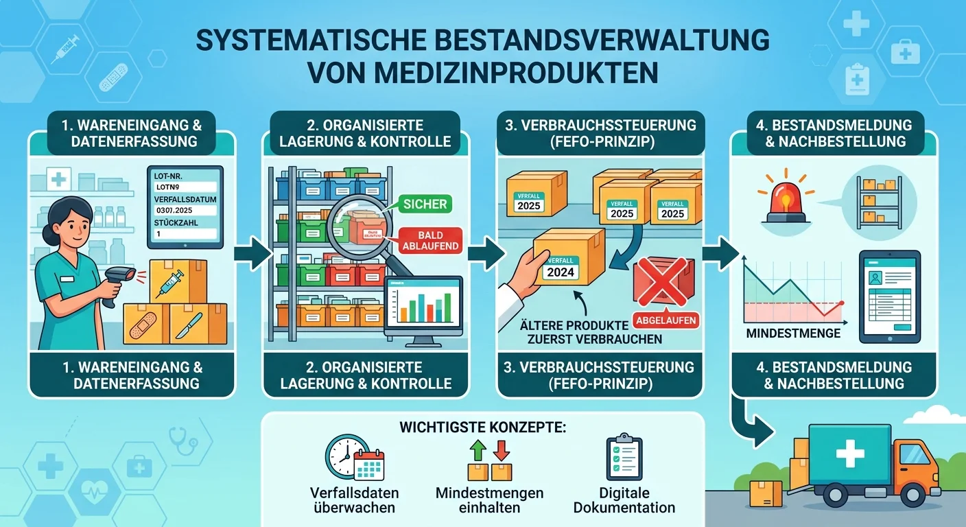 MFA: Bestandsverwaltung Medizinprodukte: Verfallsdaten & Mindestmengen – einfach erklärt