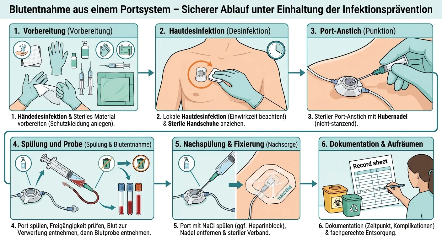 MFA: Blutentnahme aus Portsystem – Infektionsprävention & korrekte Durchführung – einfach erklärt
