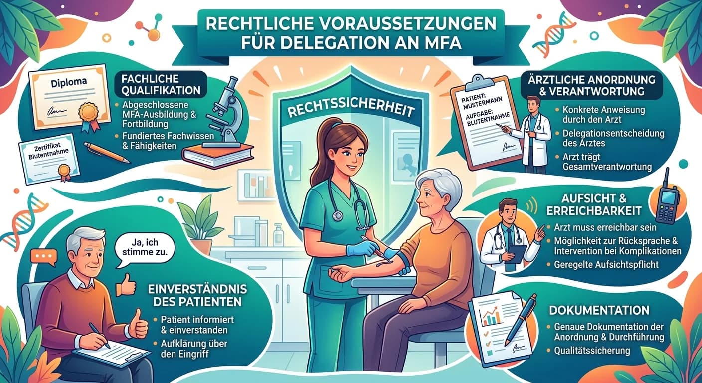 MFA: Blutentnahme & delegierte Aufgaben – rechtliche Voraussetzungen einfach erklärt