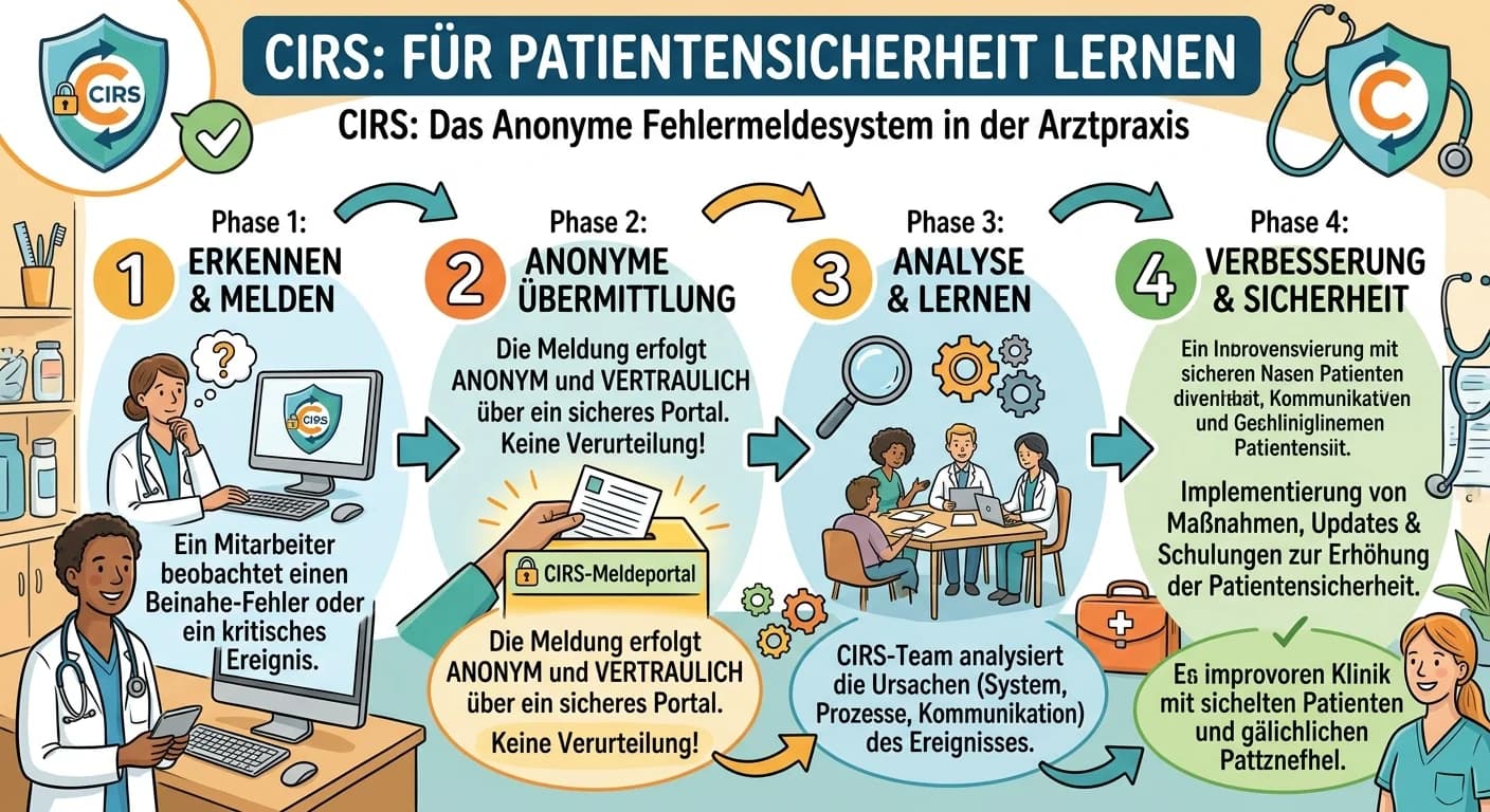 MFA: CIRS in der Arztpraxis: Fehlermeldesystem für Patientensicherheit – einfach erklärt