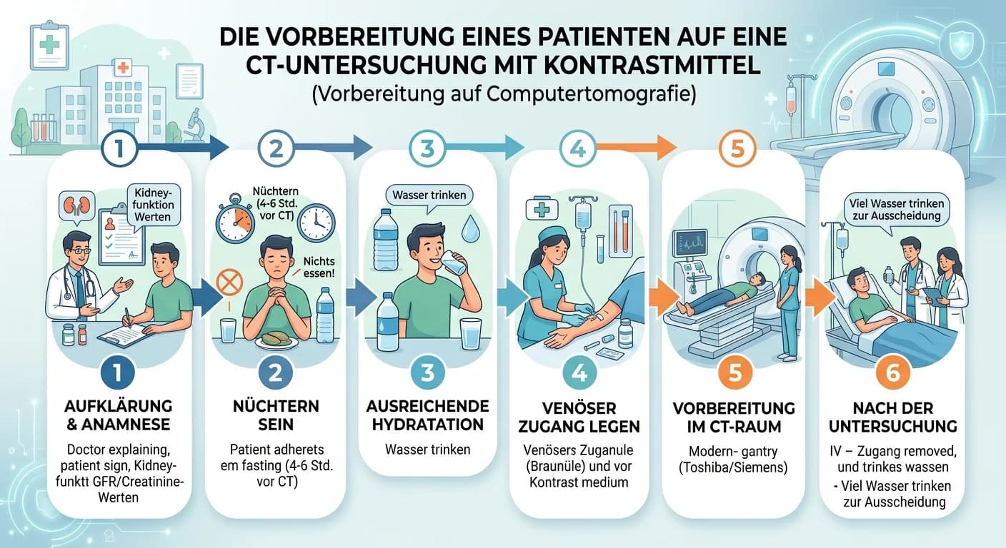 MFA: CT-Vorbereitung mit Kontrastmittel – einfach erklärt