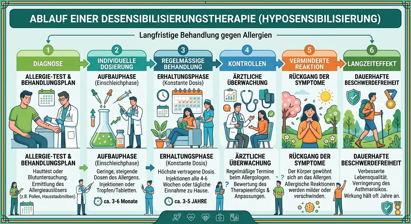 MFA: Desensibilisierungstherapie: Durchführung der Hyposensibilisierung – einfach erklärt