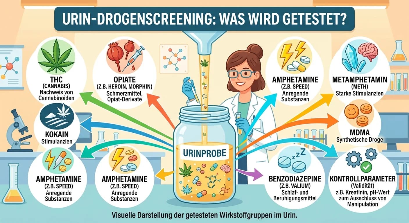 MFA: Drogenscreening Urin: Nachweisparameter für Substanzen – einfach erklärt