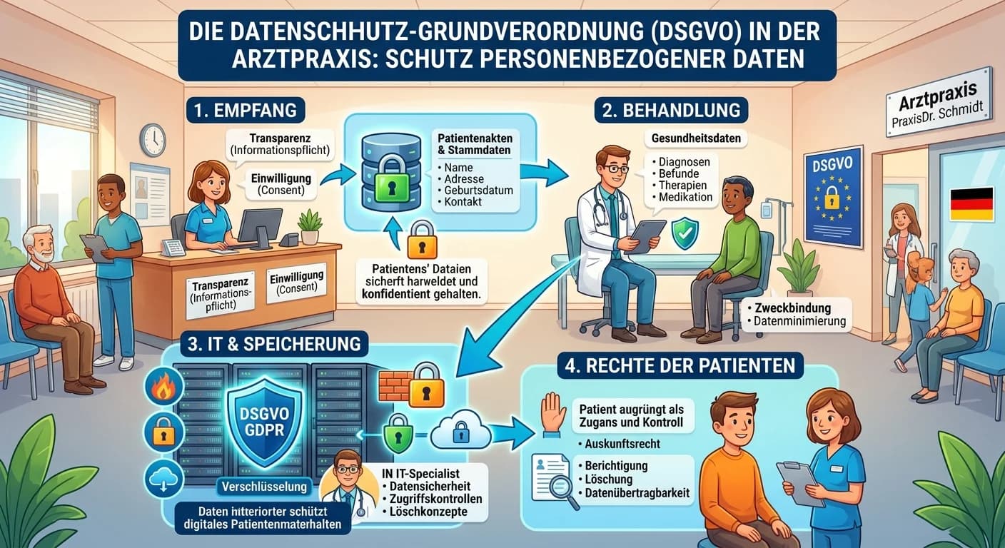 MFA: DSGVO in der Arztpraxis – Datenschutz für Patientendaten einfach erklärt