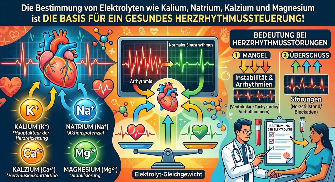 MFA: Elektrolyte bei Herzrhythmusstörungen – Bedeutung und Bestimmung – einfach erklärt