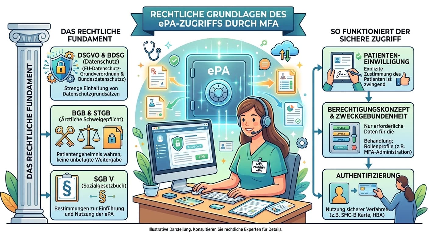 MFA: Elektronische Patientenakte (ePA) – Rechtliche Grundlagen des Zugriffs – einfach erklärt