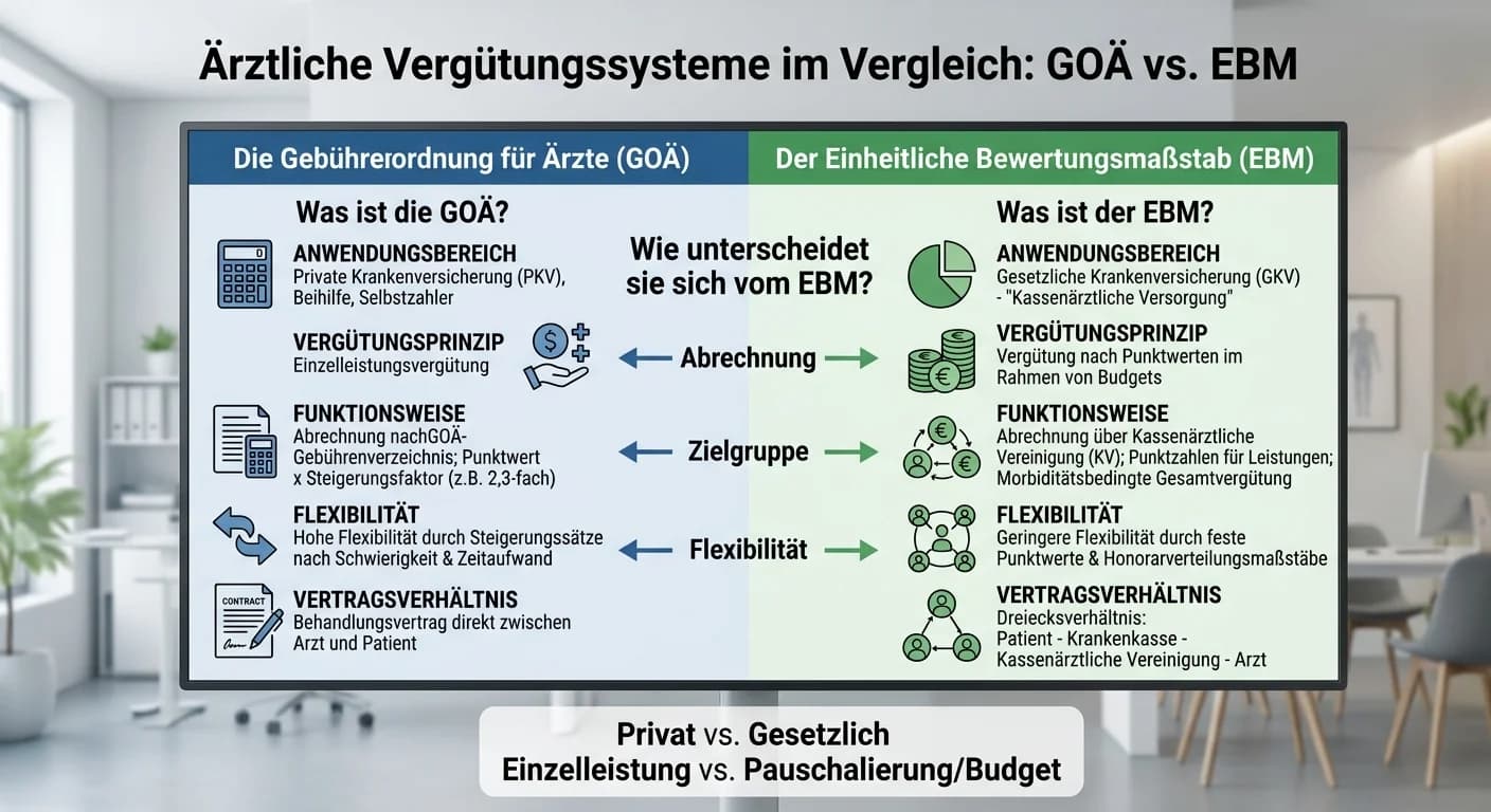 MFA: GOÄ vs. EBM – Abrechnung für Medizinische Fachangestellte – einfach erklärt