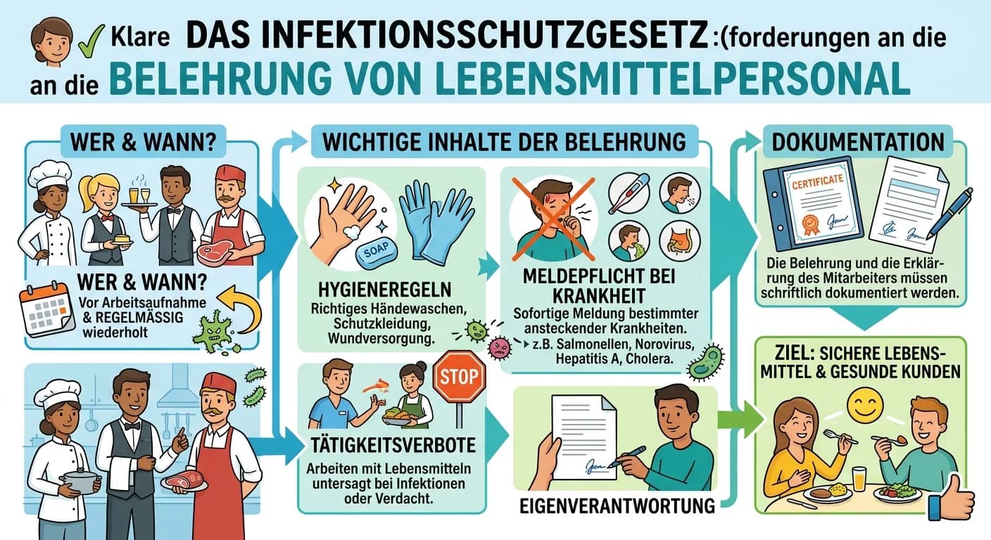 MFA: IfSG-Belehrung für Lebensmittelpersonal: Anforderungen an die Hygiene – einfach erklärt