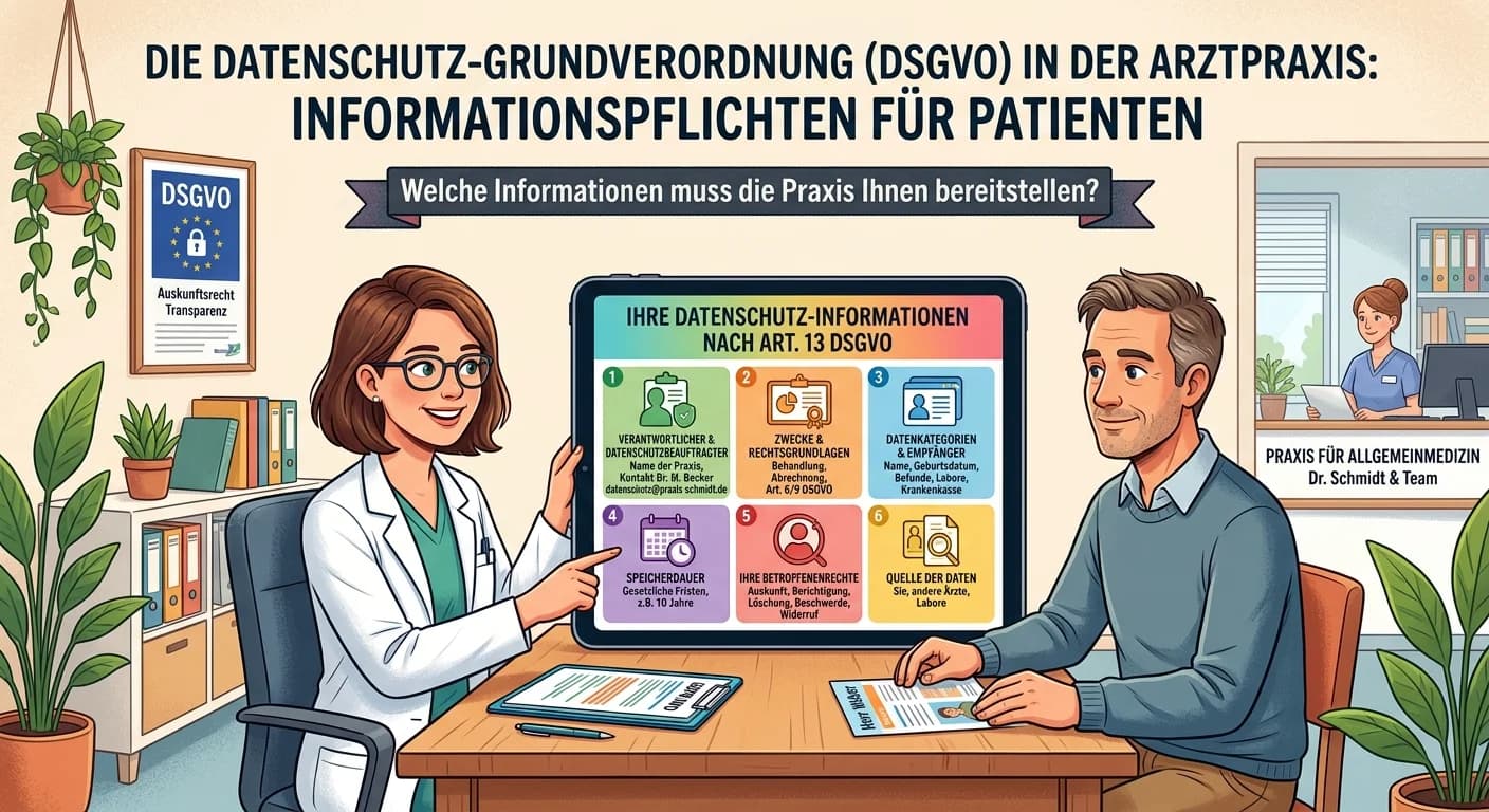 MFA: Informationspflichten der Arztpraxis gegenüber Patienten nach DSGVO – einfach erklärt