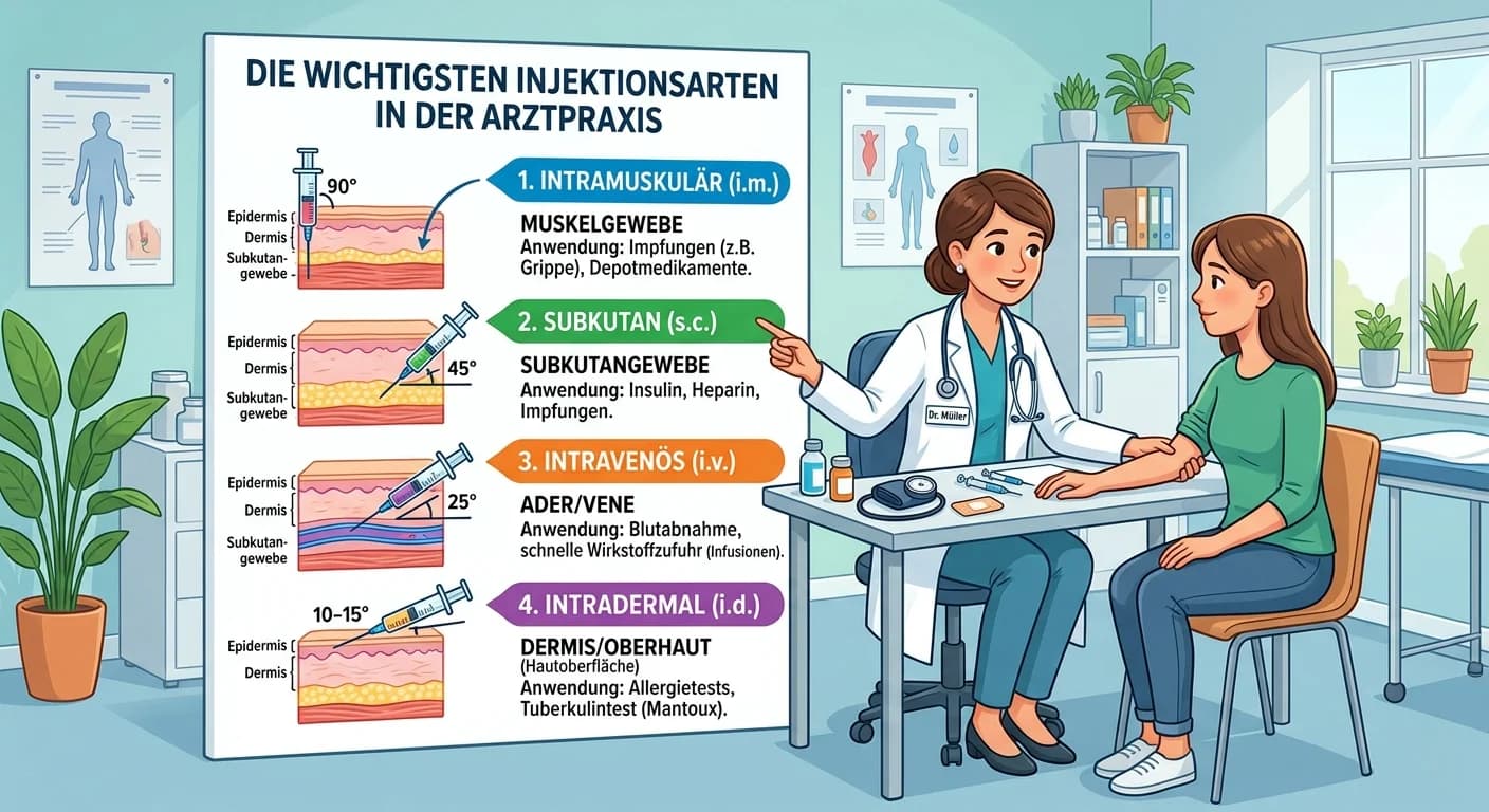 MFA: Injektionsarten in der Arztpraxis – einfach erklärt