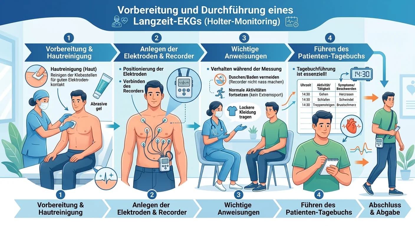 MFA: Langzeit-EKG Vorbereitung & Tagebuchführung – einfach erklärt