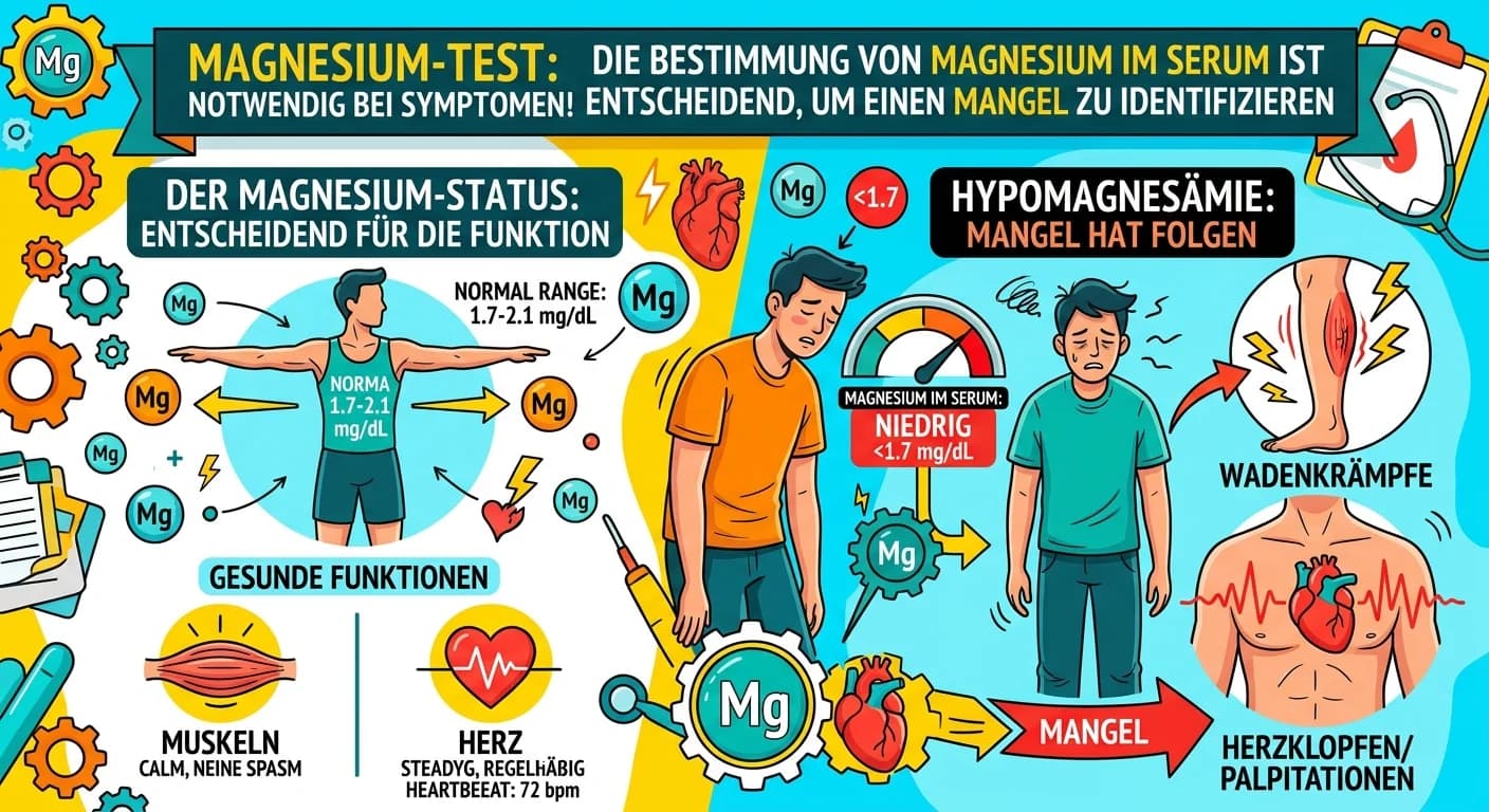MFA: Magnesium im Serum bei Wadenkrämpfen & Herzklopfen – einfach erklärt