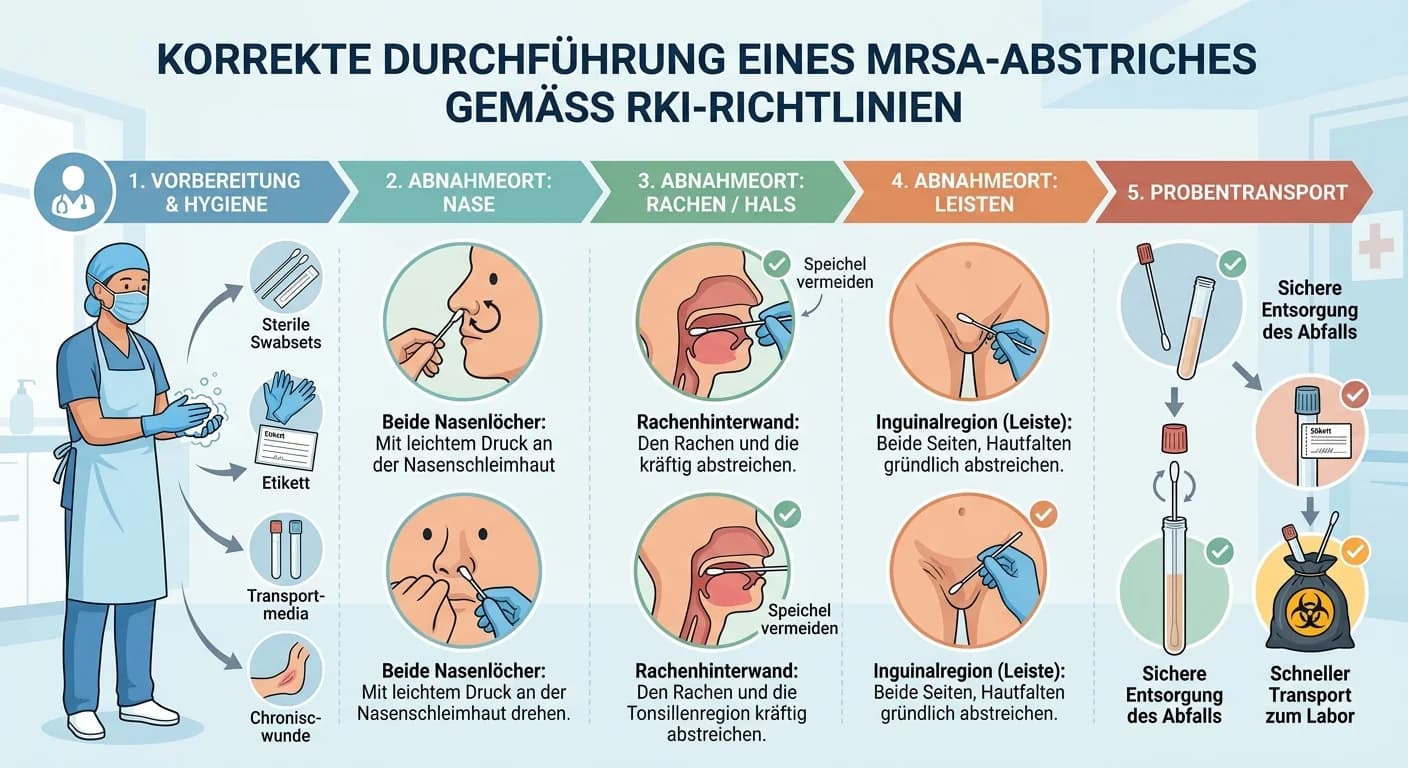 MFA: MRSA-Abstrich korrekt durchführen nach RKI-Richtlinien – einfach erklärt