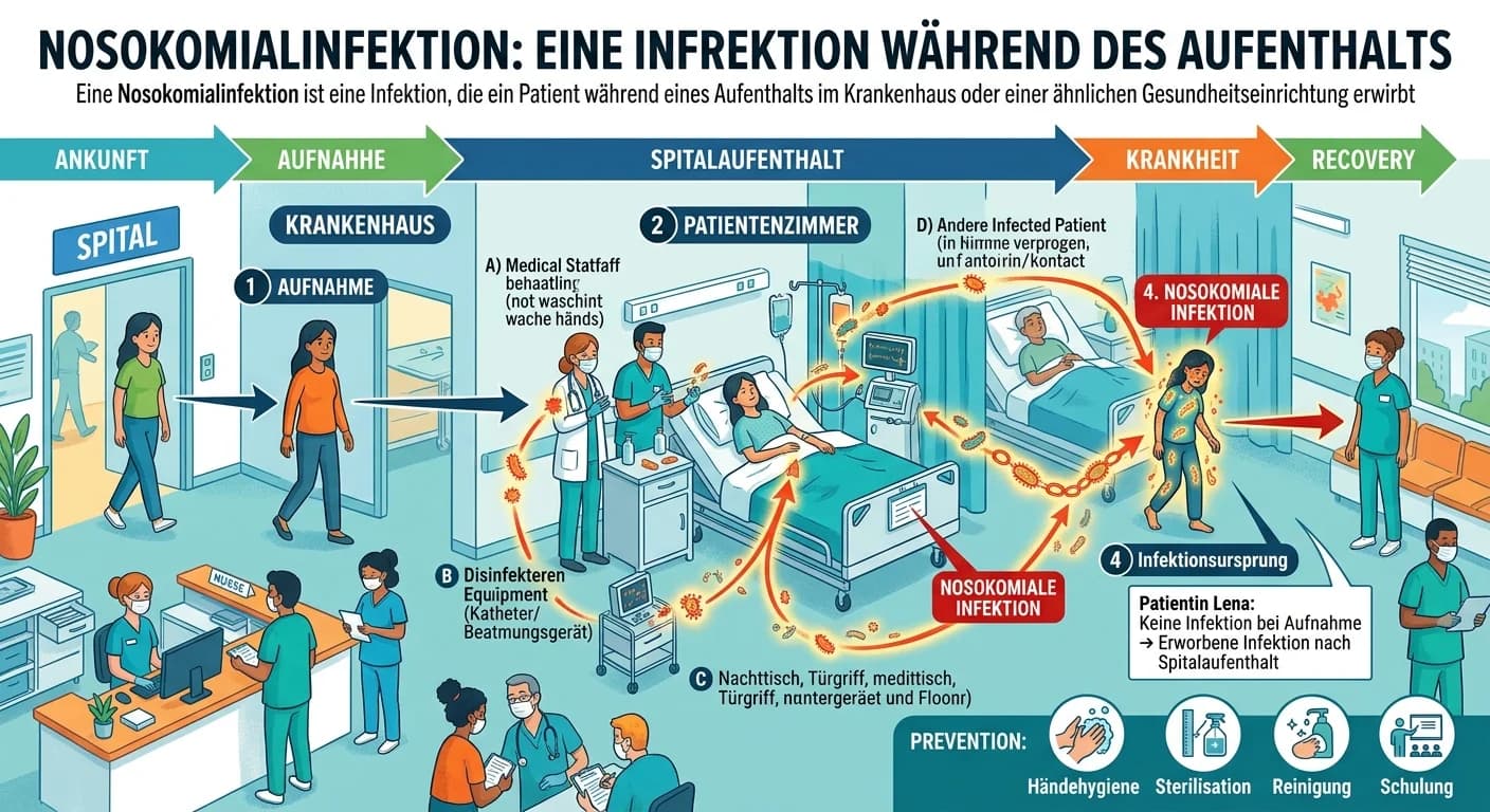 MFA: Nosokomialinfektion – Bedeutung und Entstehung im Gesundheitswesen – einfach erklärt