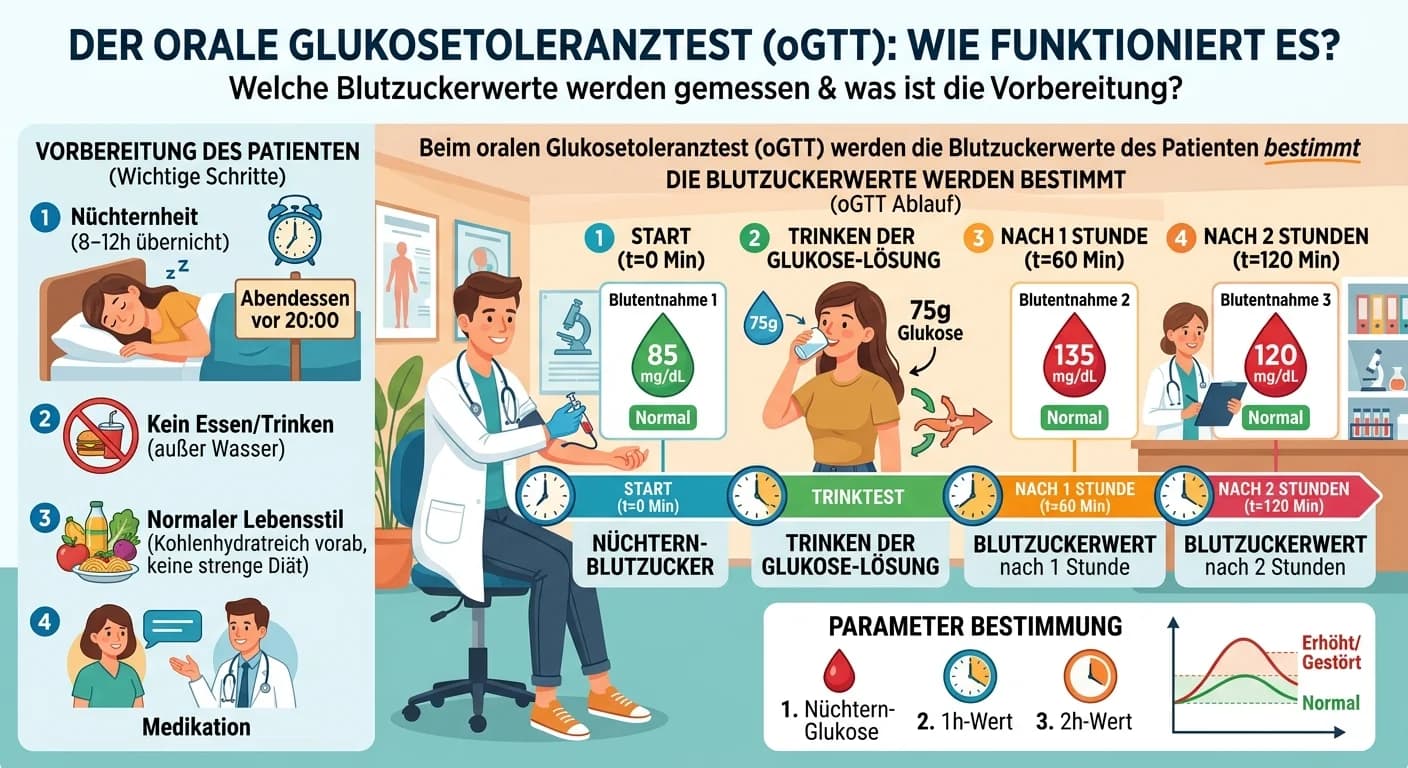 MFA: oGTT Parameter und Patientenvorbereitung – einfach erklärt