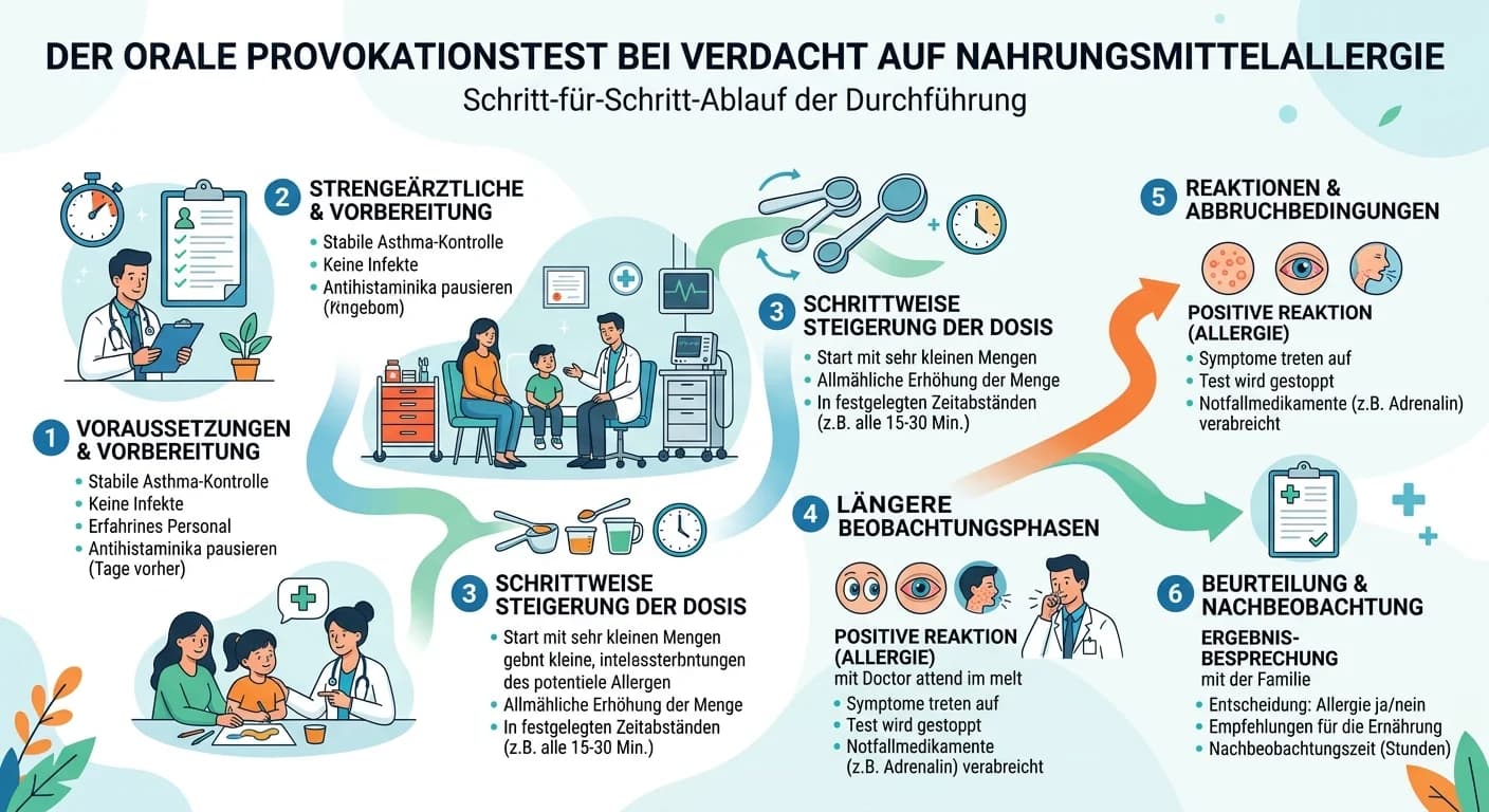 MFA: Oraler Provokationstest bei Nahrungsmittelallergie – Durchführung einfach erklärt