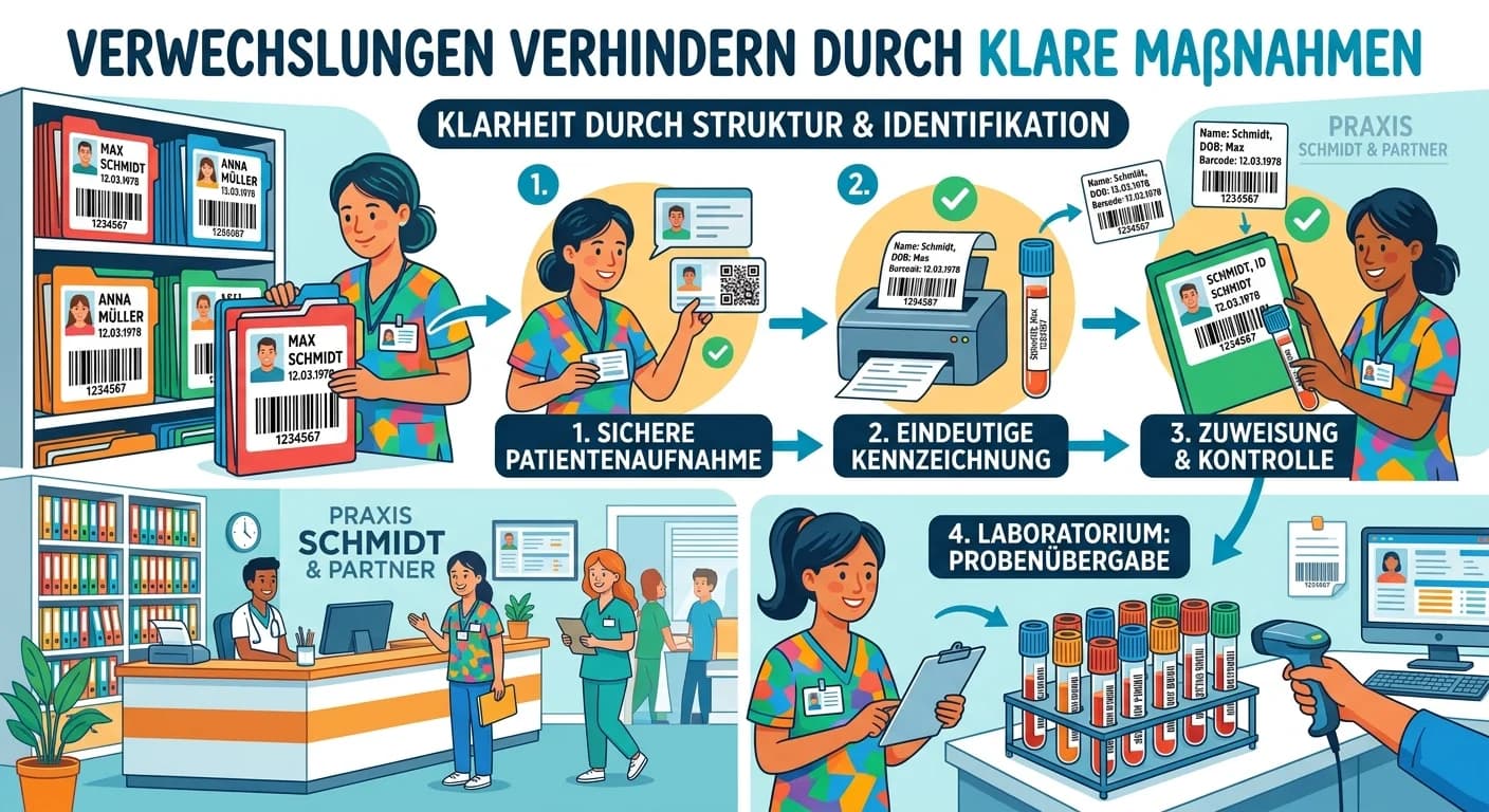 MFA: Patientenakten & Laborproben – Verwechslung verhindern durch Organisation – einfach erklärt