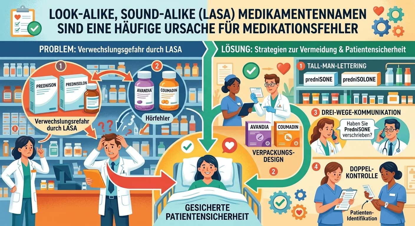 MFA: Patientensicherheit erhöhen: LASA-Medikamentennamen vermeiden – einfach erklärt