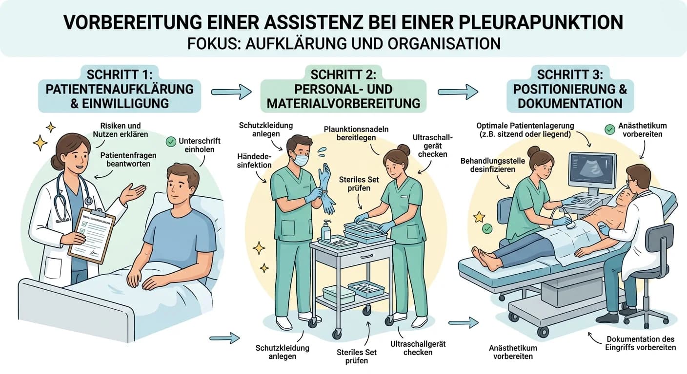 MFA: Pleurapunktion Assistenz vorbereiten – einfach erklärt