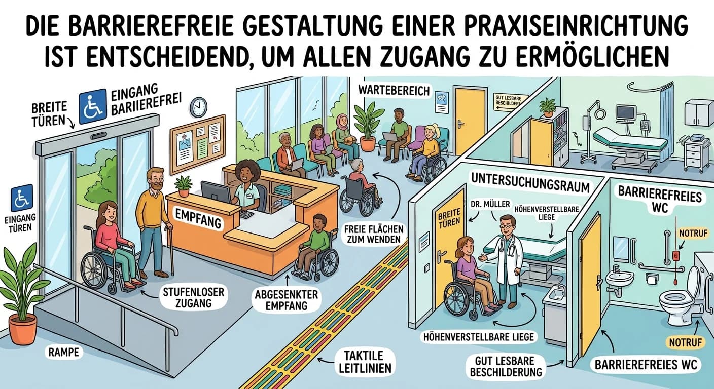 MFA: Praxiseinrichtung barrierefrei gestalten für Mobilitätseingeschränkte – einfach erklärt