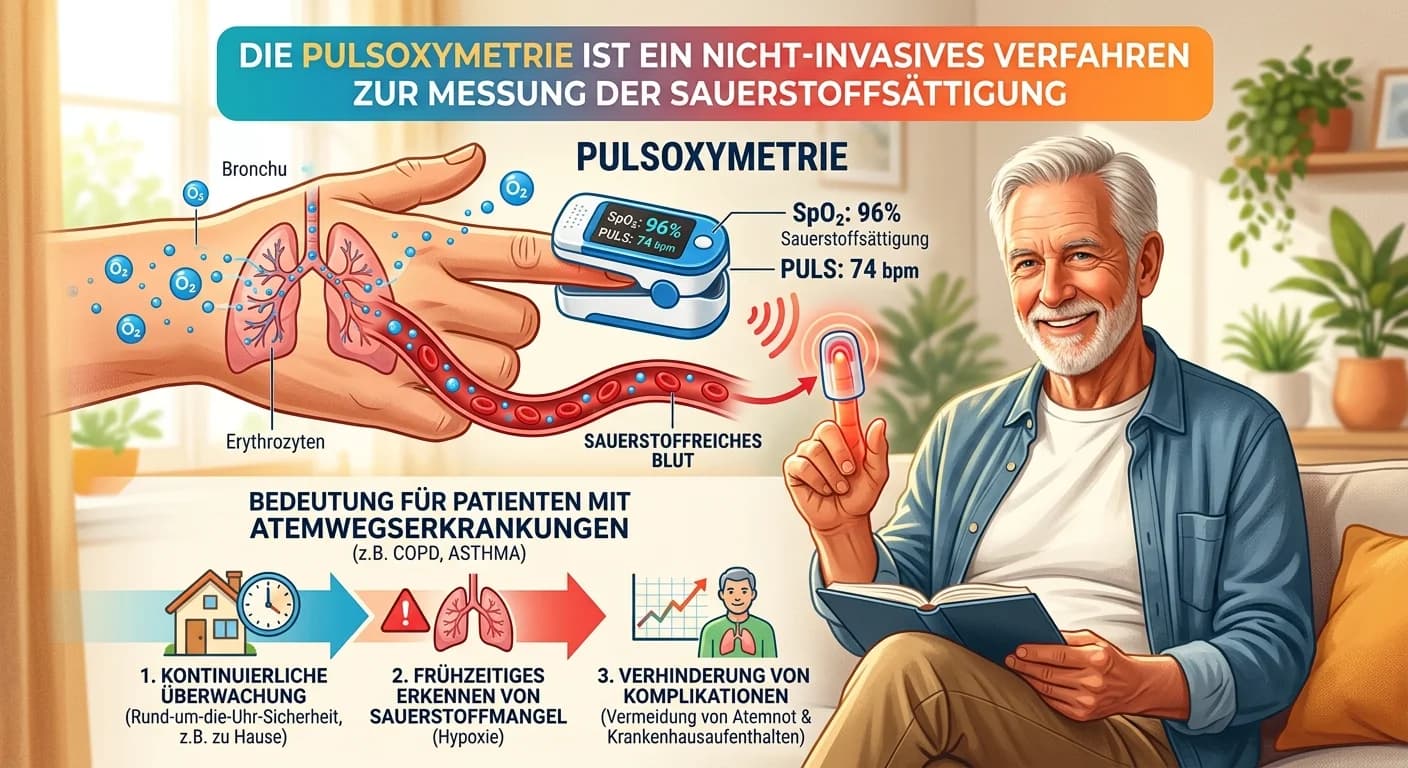MFA: Pulsoxymetrie bei Atemwegserkrankungen zur Patientenüberwachung – einfach erklärt