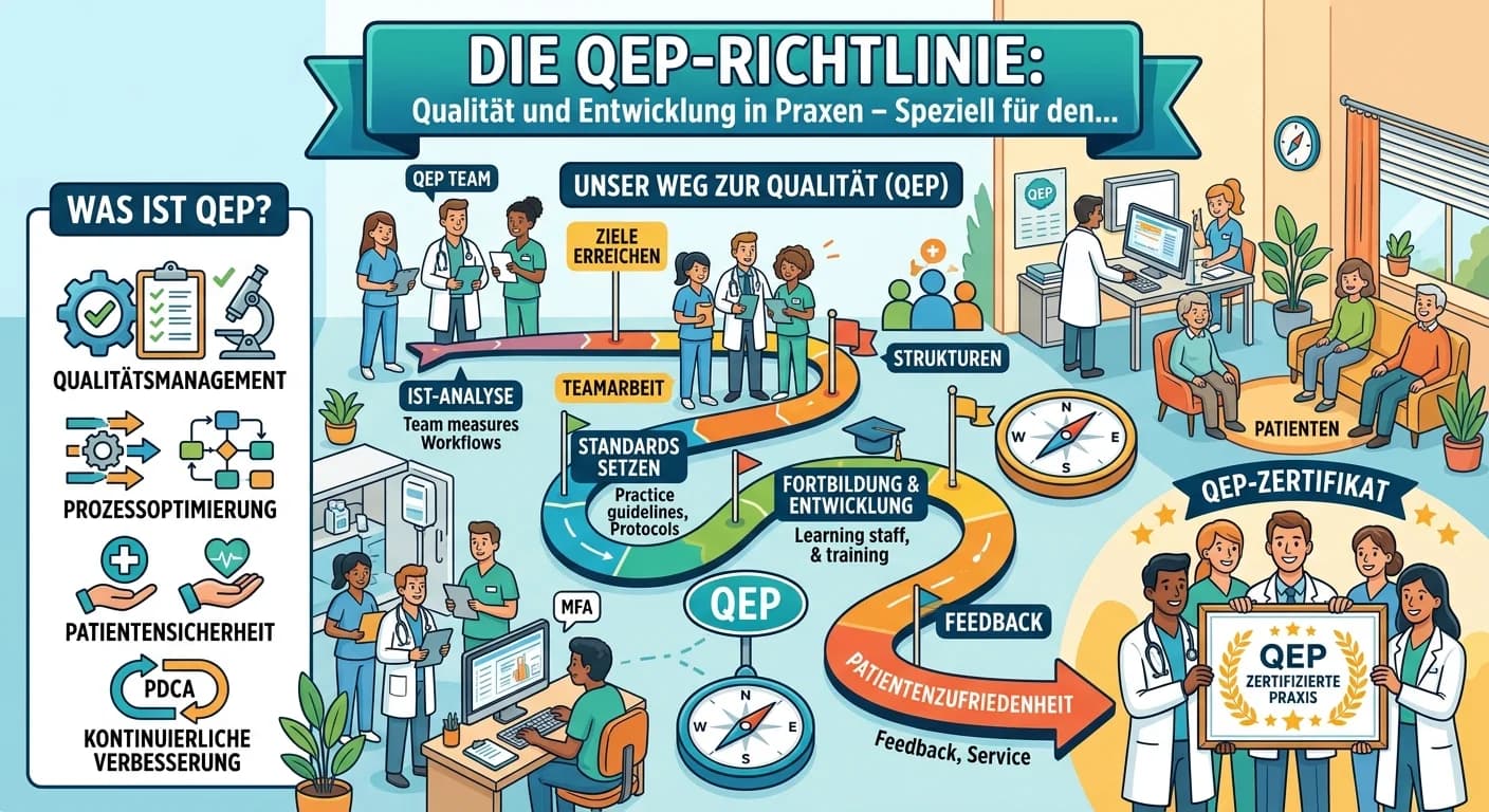 MFA: QEP-Richtlinie für Praxen – Was sie ist und wen sie betrifft – einfach erklärt