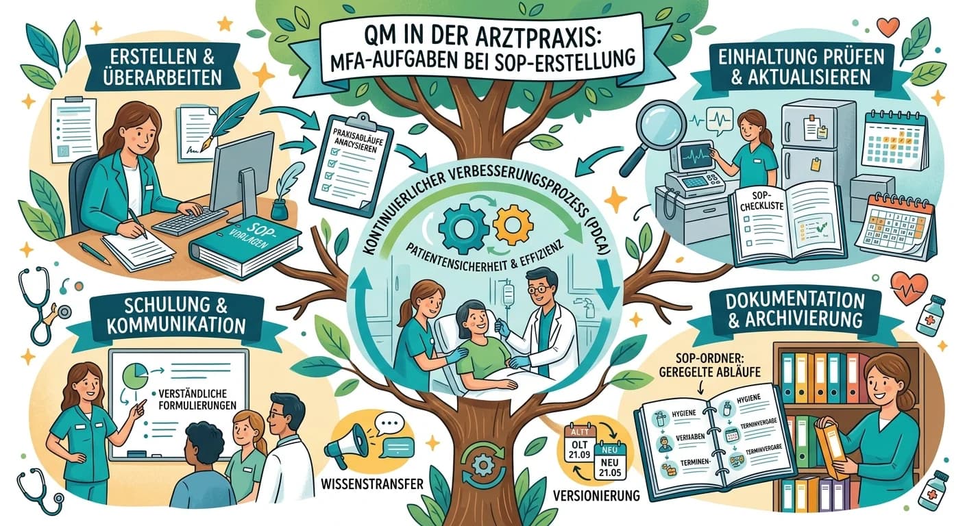 MFA: Qualitätsmanagement & SAAs – Aufgaben bei Standard-Arbeitsanweisungen – einfach erklärt