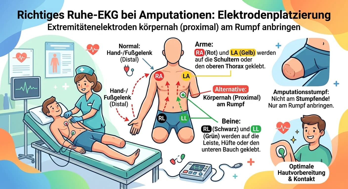 MFA: Ruhe-EKG bei Amputationen der Extremitäten – einfach erklärt