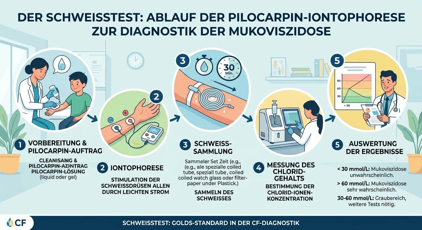 MFA: Schweißtest zur Mukoviszidose-Diagnostik: Durchführung und Bedeutung – einfach erklärt