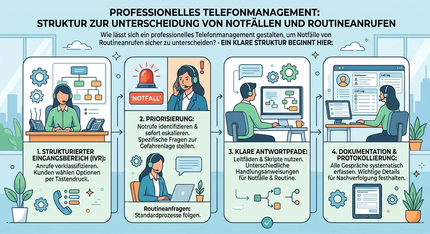 MFA: Telefonmanagement Notfälle erkennen und Routineanrufe unterscheiden – einfach erklärt