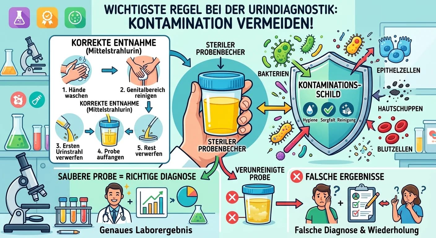 MFA: Urindiagnostik Probenentnahme – Kontaminationen vermeiden – einfach erklärt