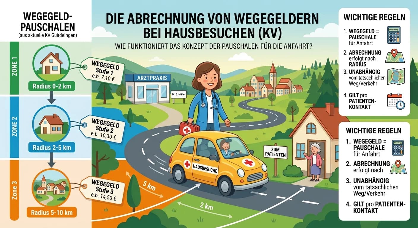 MFA: Wegegelder & Reisekosten bei Hausbesuchen kassenärztlich abrechnen – einfach erklärt