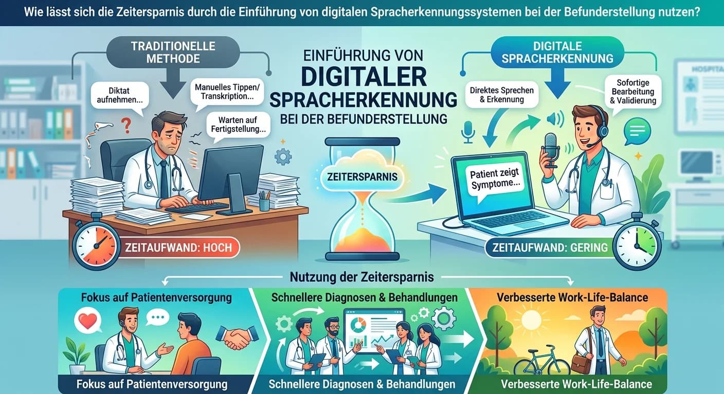 MFA: Zeitersparnis durch digitale Spracherkennung bei Befunderstellung nutzen – einfach erklärt