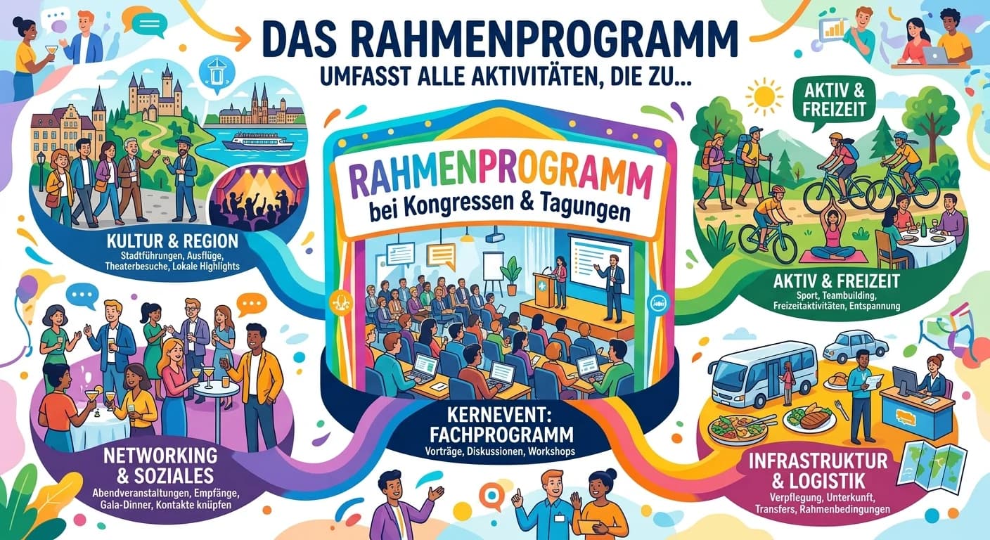 Büromanagement: Rahmenprogramm bei Kongressen – einfach erklärt