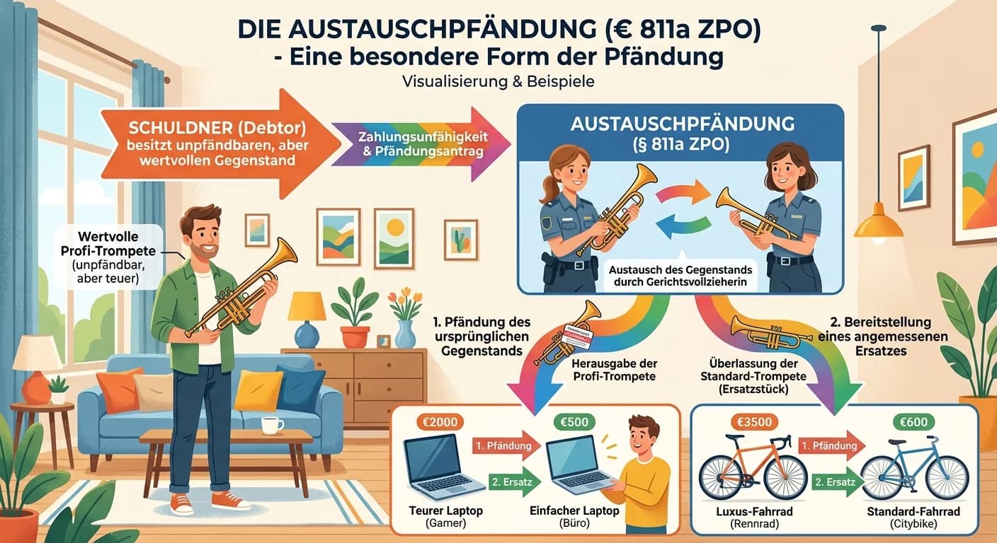 Rechtsanwaltsfachangestellte: Austauschpfändung Gegenstände – einfach erklärt