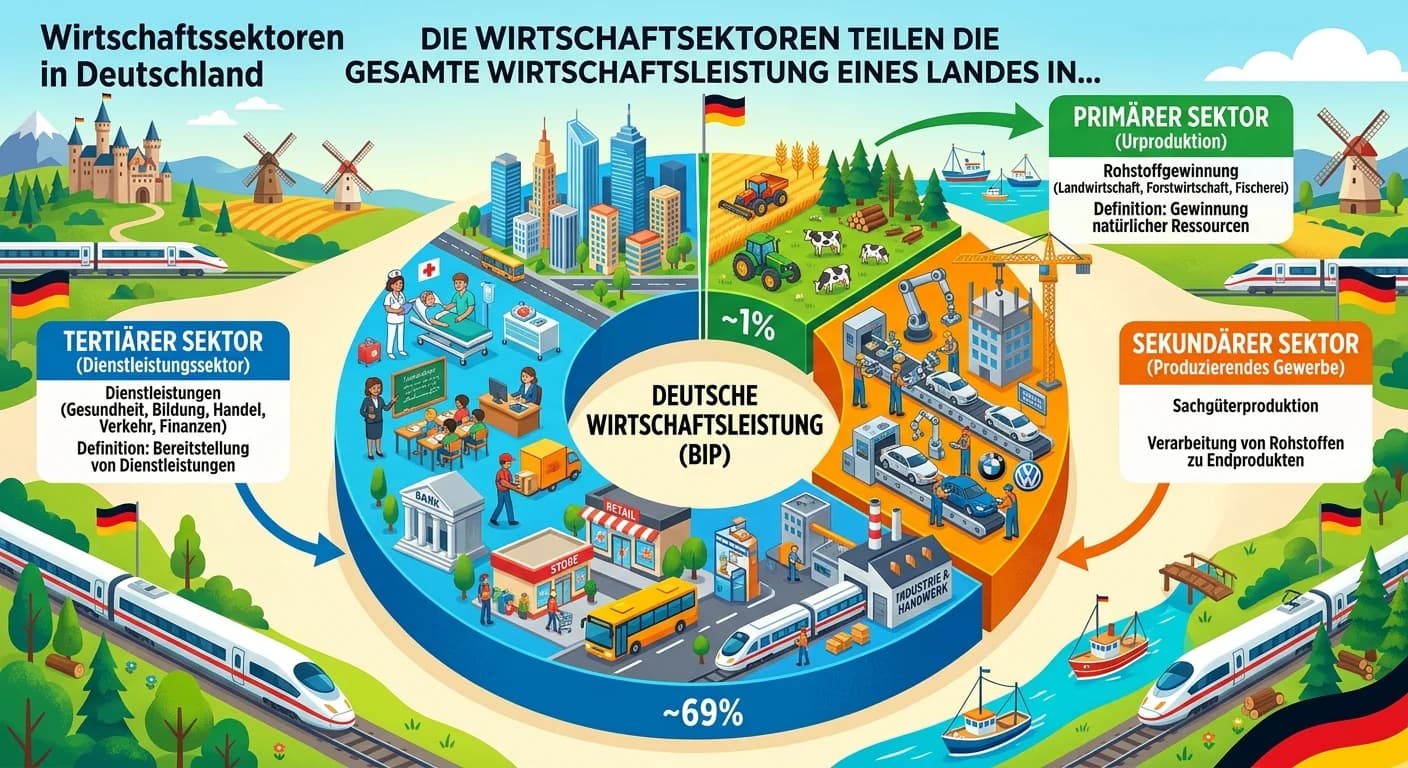 Rechtsanwaltsfachangestellte: Deutschlands Wirtschaftssektoren definieren – einfach erklärt