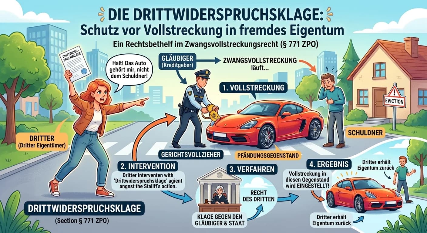 Rechtsanwaltsfachangestellte: Drittwiderspruchsklage im Zwangsvollstreckungsrecht – einfach erklärt